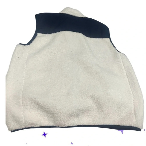 Brooks Brothers white teddy fleece full zip up vest, size XL - Picture 2 of 6